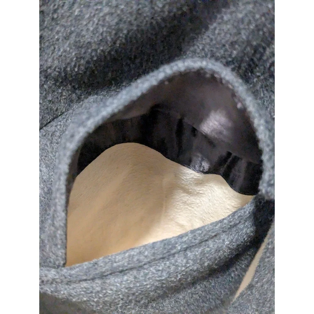Raleighs Atwood cashmere wool coat size 42 Reg Gray Fabric Made In England  Mens